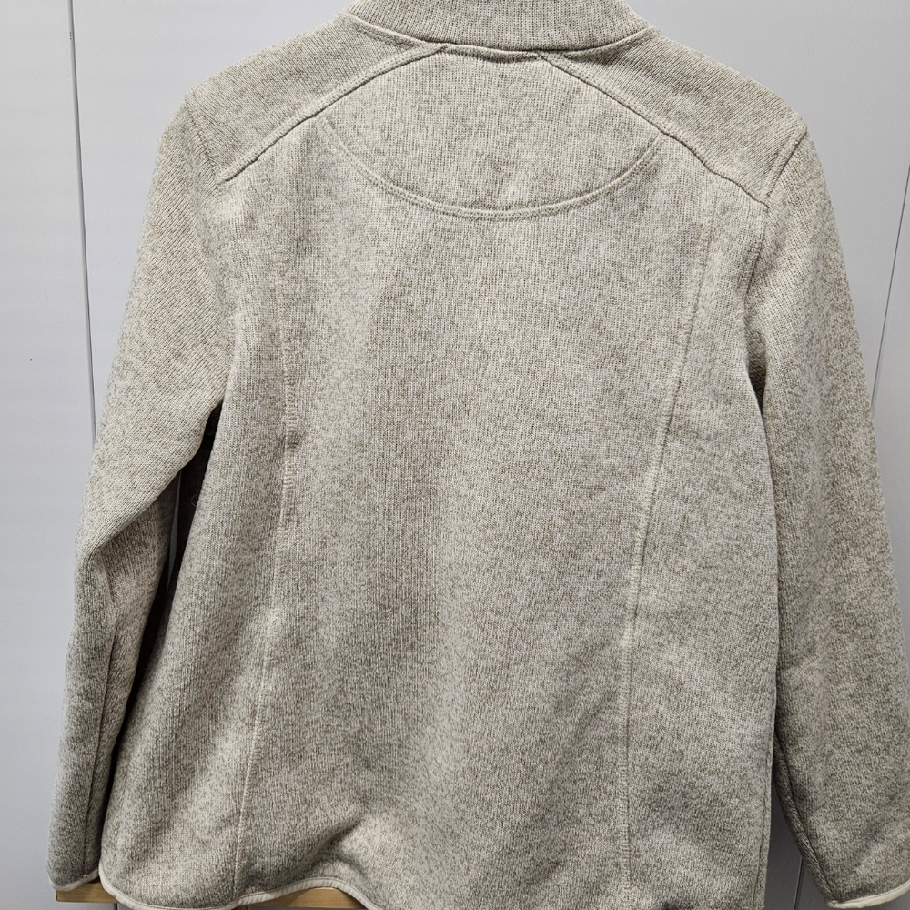 L.L. Bean Off-White Fleece Jacket - Picture 2 of 2